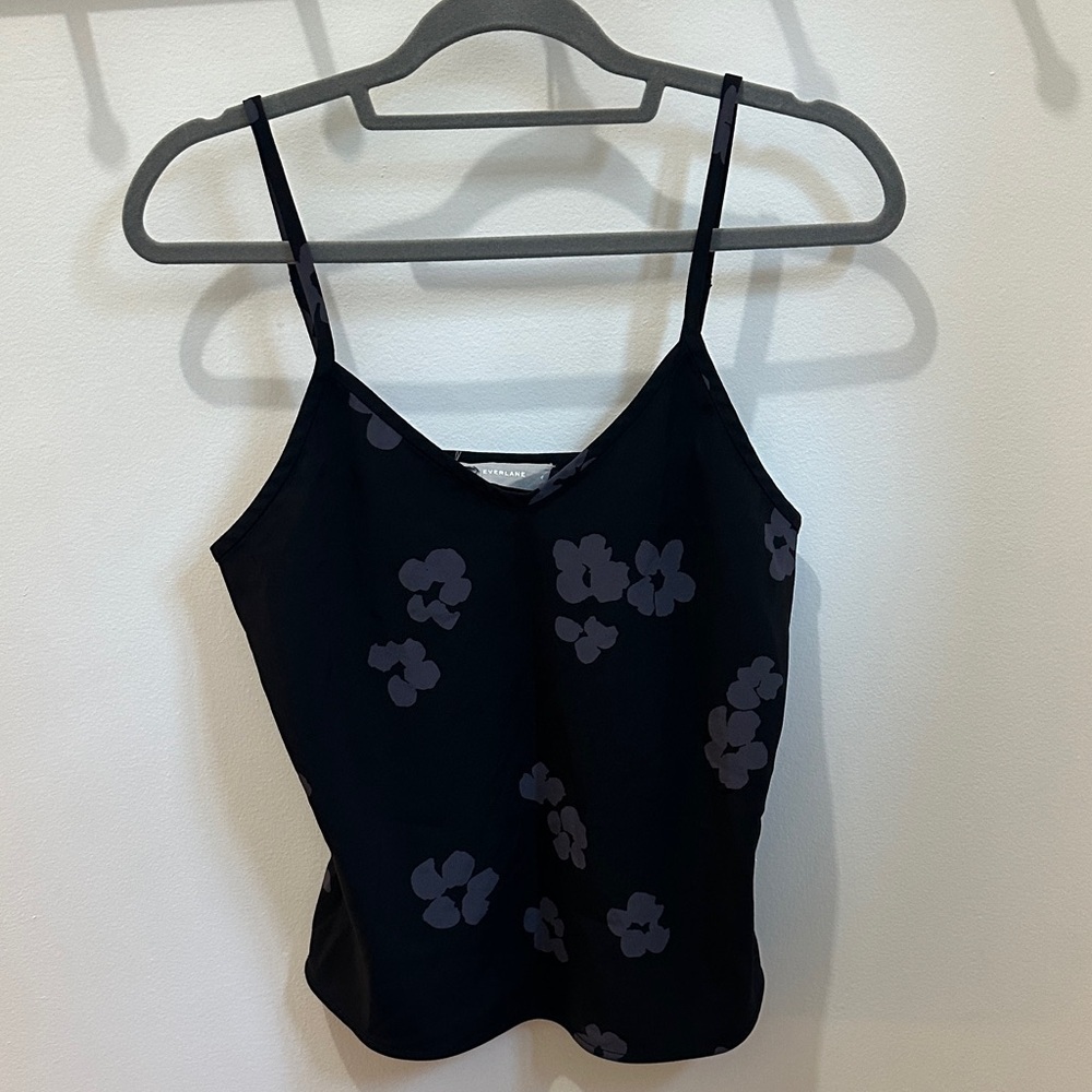 Everlane Dark Floral Tank